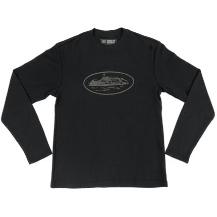 Corteiz Alcatraz Waffle L/S T-shirt Black Triple