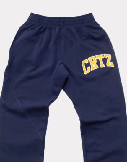 corteiz crtz dropout joggers navy