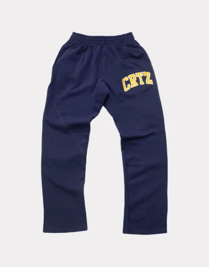 corteiz crtz dropout joggers navy