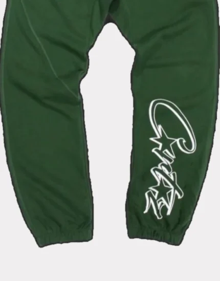 corteiz dropout joggers green