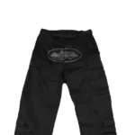corteiz guerillaz cargos triple black