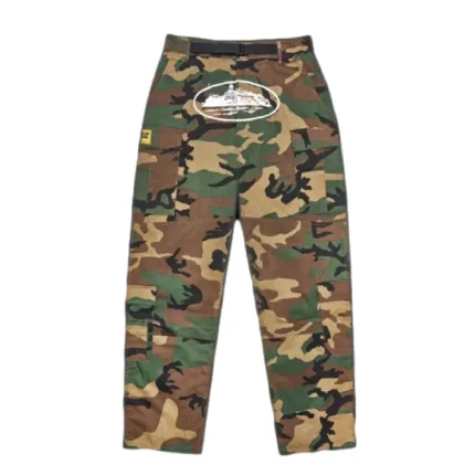 corteiz guerillaz cargos woodland camo