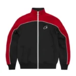 corteiz shotta tracksuit black/red