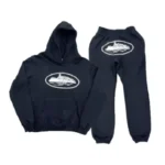 corteiz tracksuit black vip