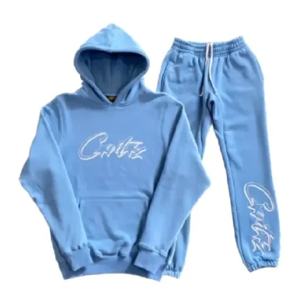 corteiz tracksuit blue