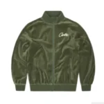 corteiz vvs velour green tracksuit