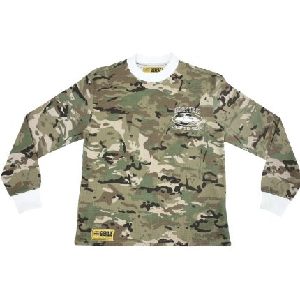 Corteiz Alcatraz Insignia Waffle Longsleeve – Dutty Camo Sweatshirt