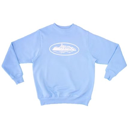 Corteiz Alcatraz Crewneck – Baby Blue Sweatshirt