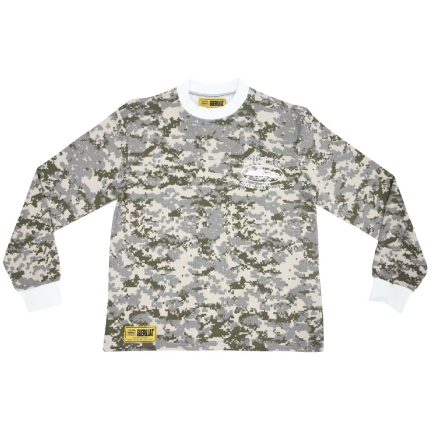 Corteiz Alcatraz Insignia Waffle Shirt in Digi Camo Longsleeve